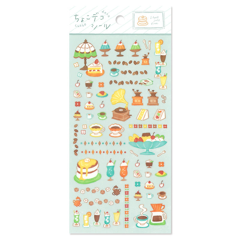 Mind Wave Sticker Pack - Choco Deco Series - Kissaten Coffee Shop