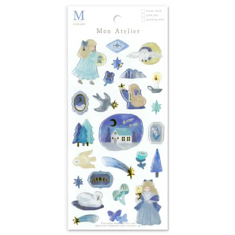 Mind Wave Sticker Pack - Mon Atelier Series - Midnight