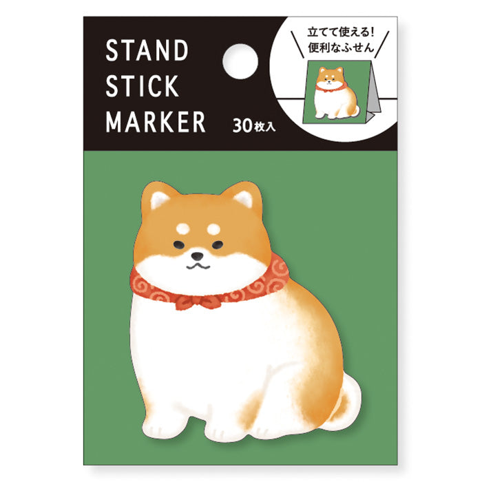 Mind Wave - Sticky Notes - Shiba with Red Collar