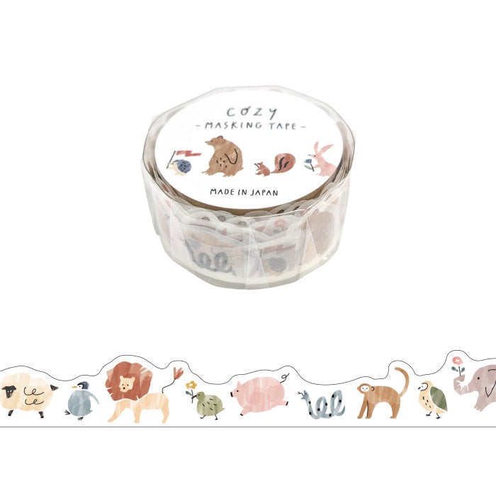 Mind Wave Japanese Washi Tape - Cozy Series - Animals