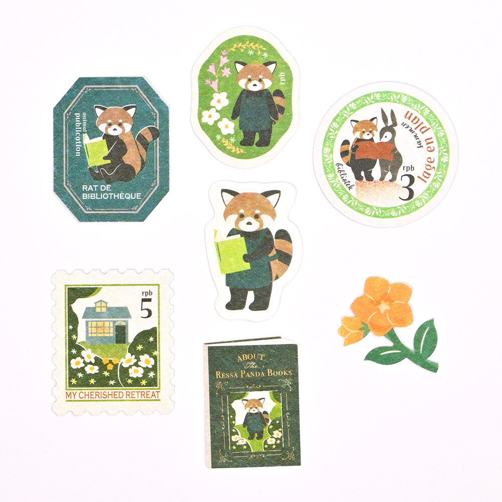 NB Japanese Flake Sticker Story Box - Red Panda Books