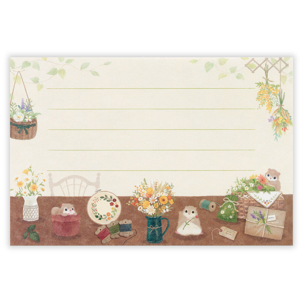 NB Letter Set - Mattari Animal Series - Flower x Momonga