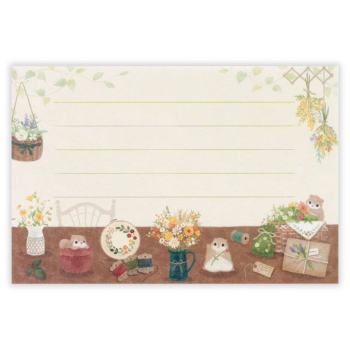 NB Letter Set - Mattari Animal Series - Flower x Momonga