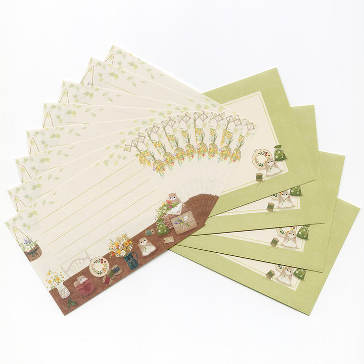 NB Letter Set - Mattari Animal Series - Flower x Momonga