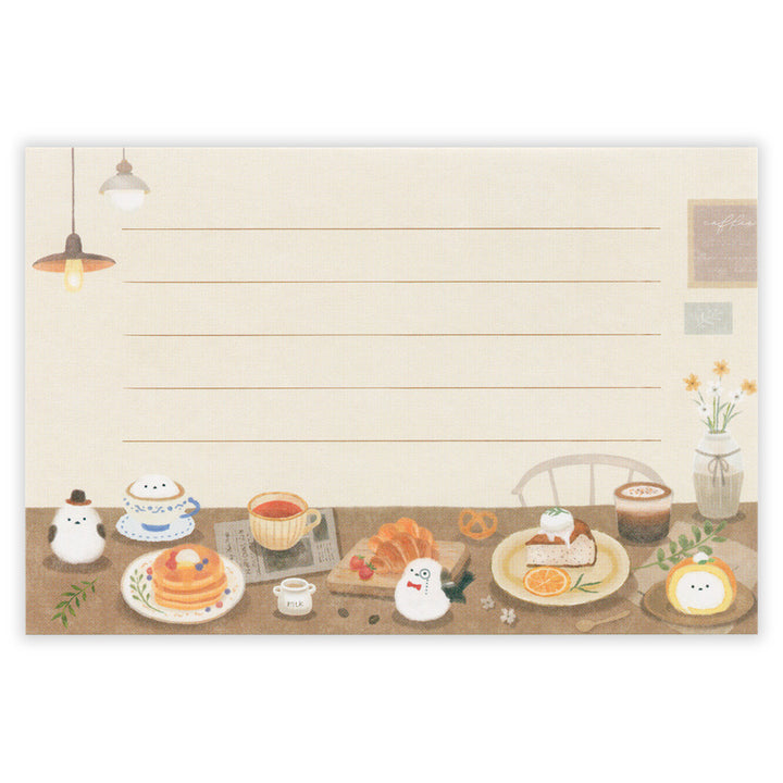 NB Letter Set - Mattari Animal Series - Shimaenaga x Cafe