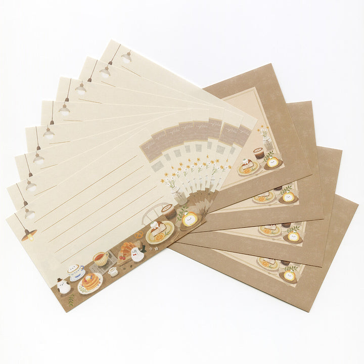 NB Letter Set - Mattari Animal Series - Shimaenaga x Cafe