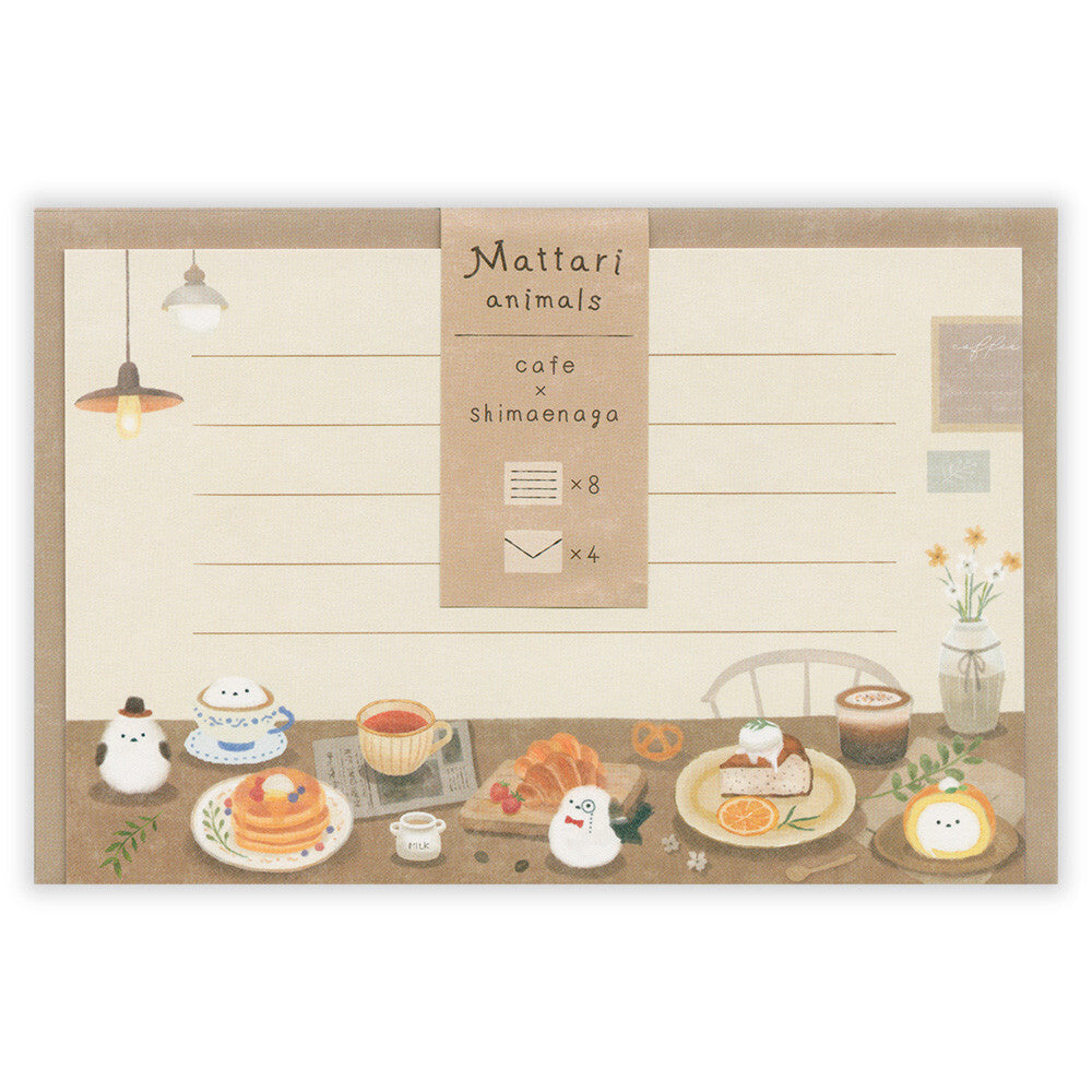 NB Letter Set - Mattari Animal Series - Shimaenaga x Cafe