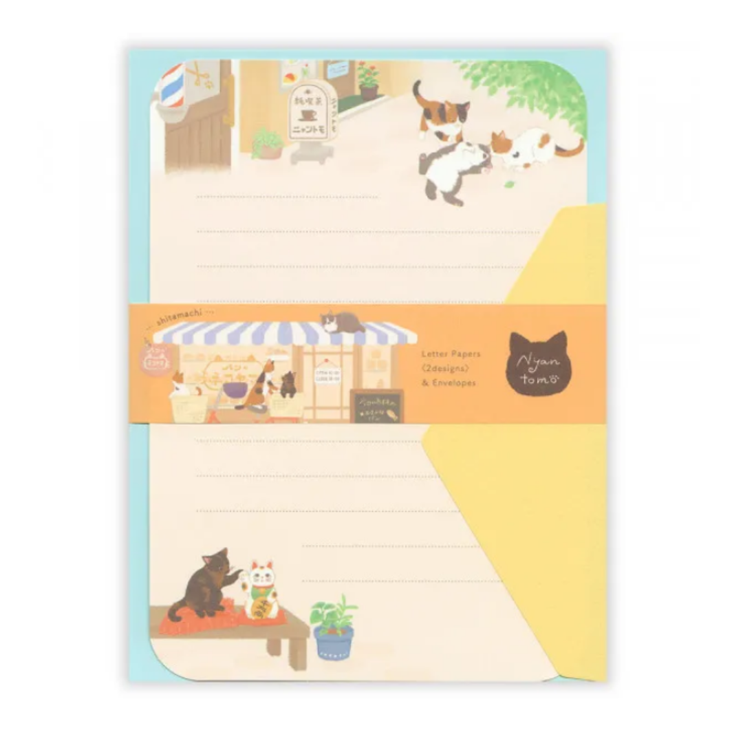 NB Letter Set - Nyantomo Series - Downtown Cats