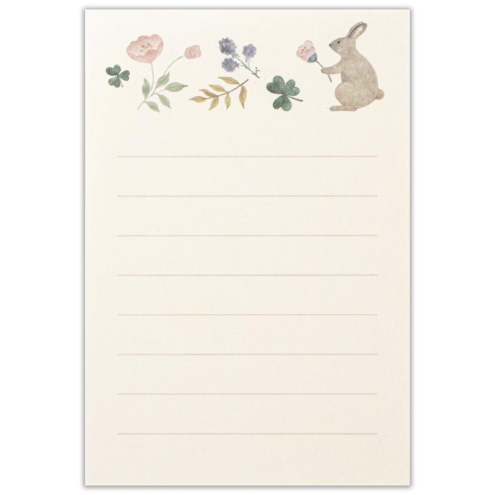 NB Michikusa Palm-Sized Mini Letter Set - Petal