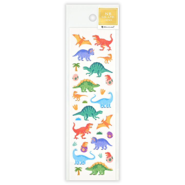 NB Japanese Sparkly Stickers - Colourful Dinosaurs