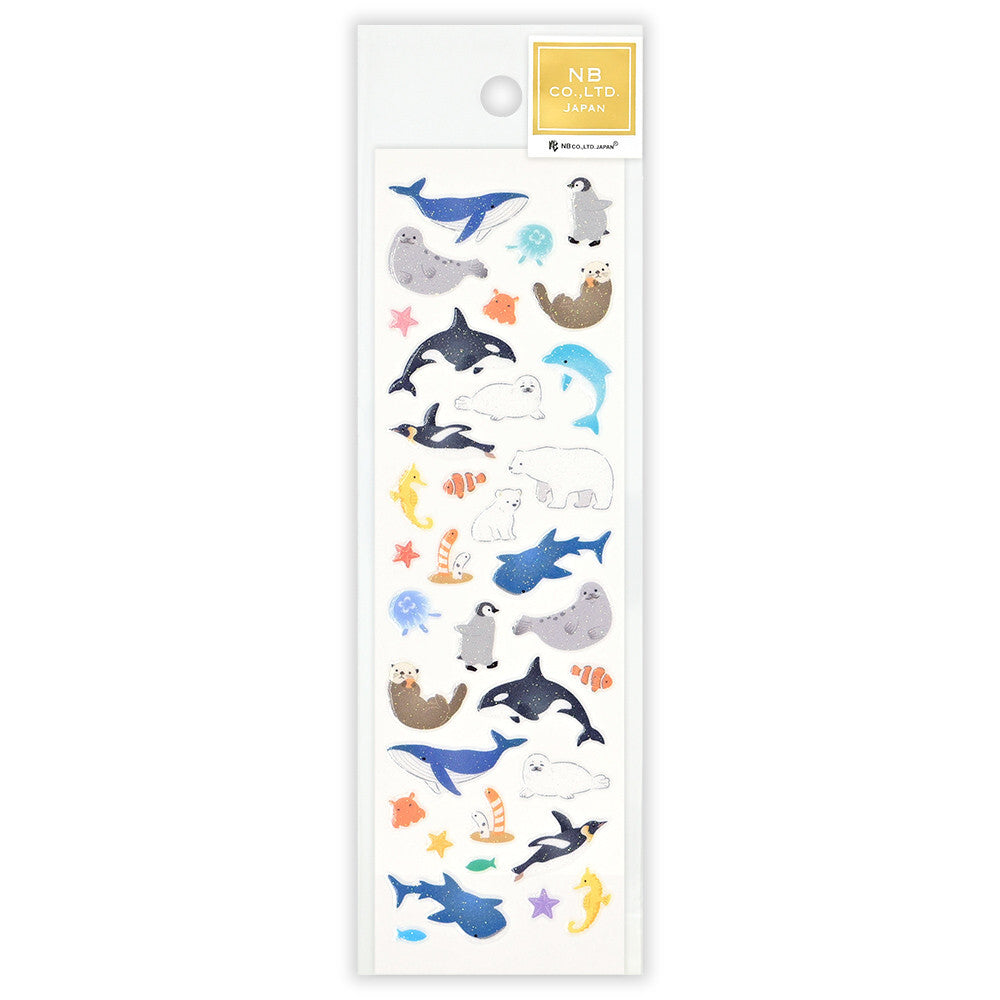 NB Japanese Sparkly Stickers - Sea Creatures