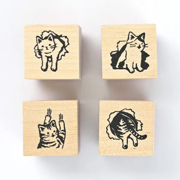 NB Wooden Stamp Set - Cats