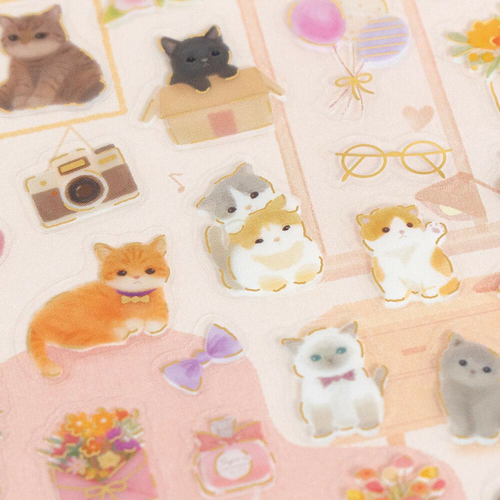 NB Japanese Sticker Pack - Kitten Holiday