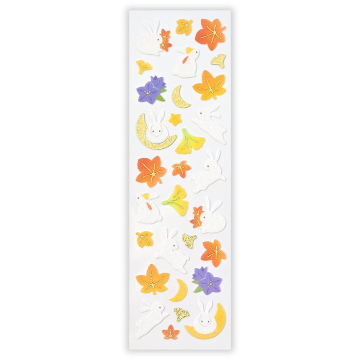 NB Japanese Fabric Sticker Pack - Autumn Rabbit