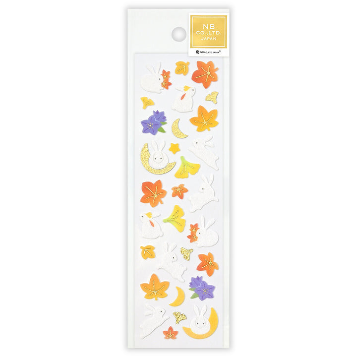 NB Japanese Fabric Sticker Pack - Autumn Rabbit