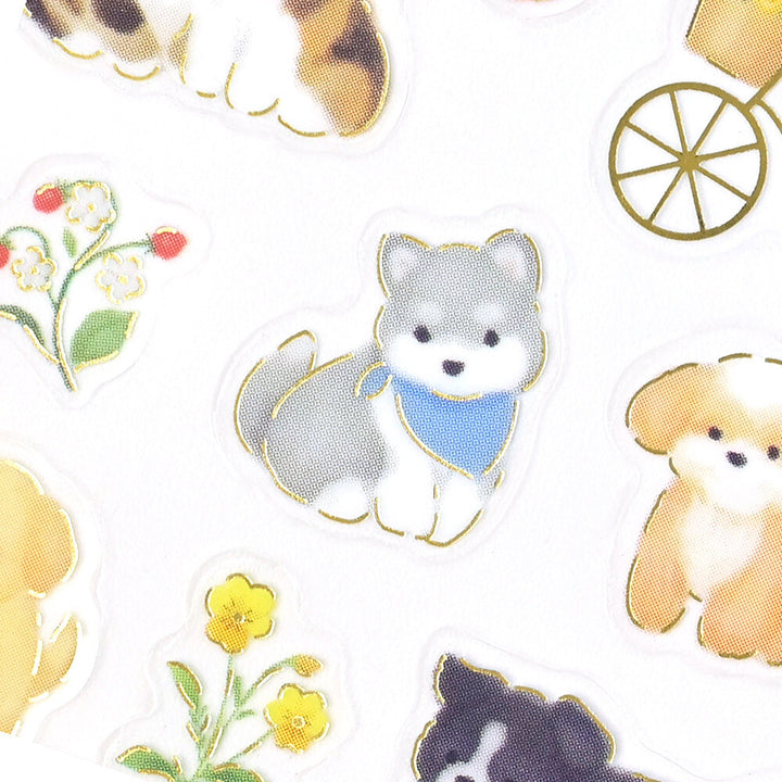 NB Japanese Sticker Pack - Mattari Animals Series - Dog x Picnic