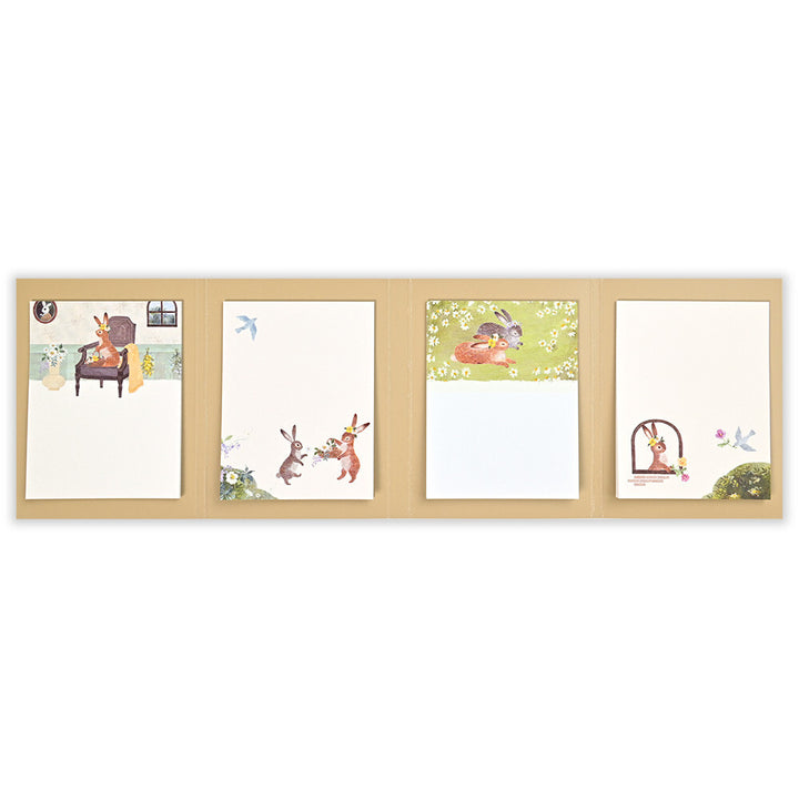 NB Storybook Sticky Notes - Floral Rabbit