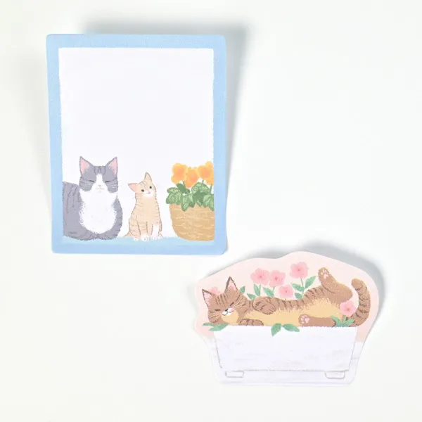 NB Sticky Notes - Nyantomo Series - Flower Garden Cats