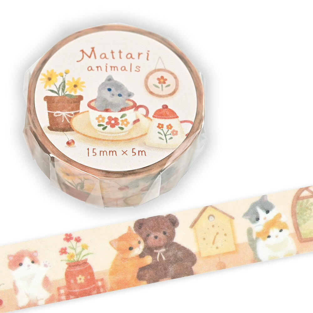 NB Washi Tape - Mattari Animals Series - Kittens