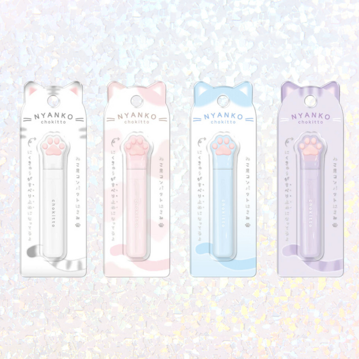 Q-Lia Nyanko Cat Paw Stick Scissors - 4 Colour Options