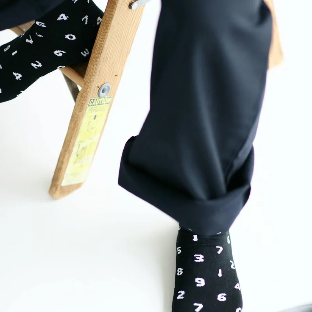 SOU.SOU Kyoto Socks - Round Toe Design - SO-SU-U Numbers (Size Options UK 4-10)