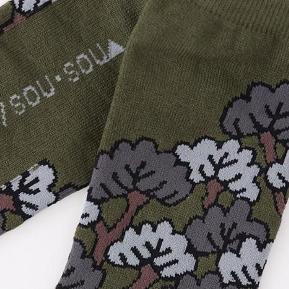 SOU.SOU Kyoto Tabi Low Cut Socks - Split Toe Design - Pine Matcha Green (Size UK 6-10)