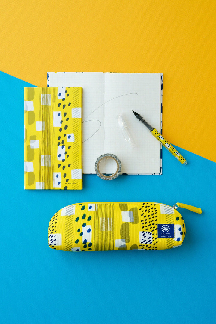 SOU.SOU x Kokuyo Pencil Case - "Alley" Patterned Print