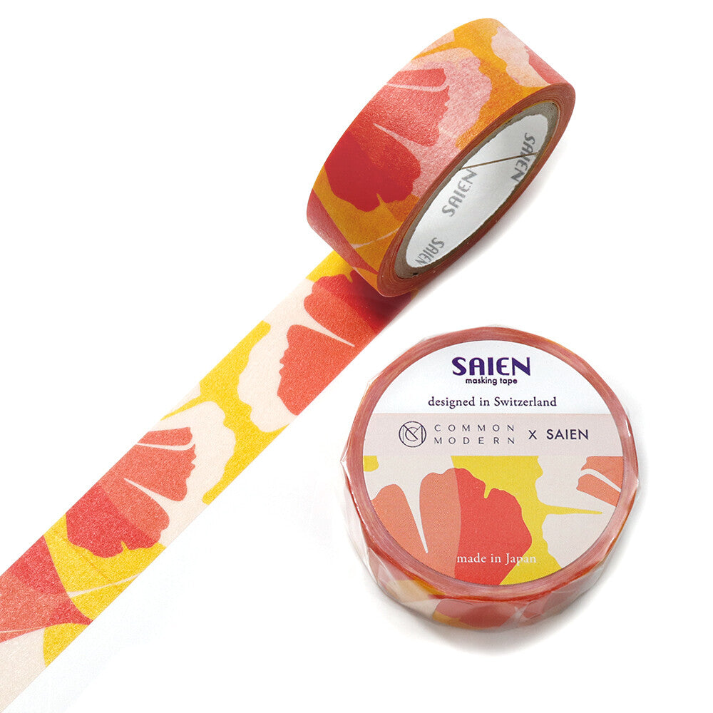 Kamiiso SAIEN x Common Modern Washi Tape - Ginkgo Leaf