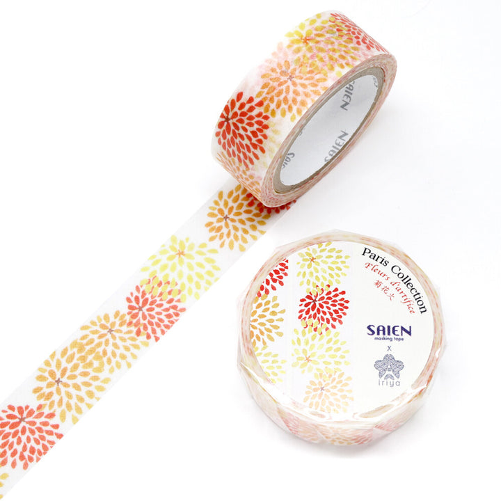 Kamiiso SAIEN x Iriya Washi Tape - Chrysanthemum