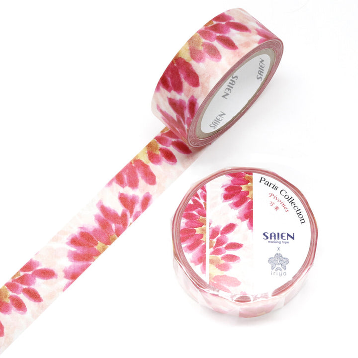 Kamiiso SAIEN x Iriya Washi Tape - Peonies