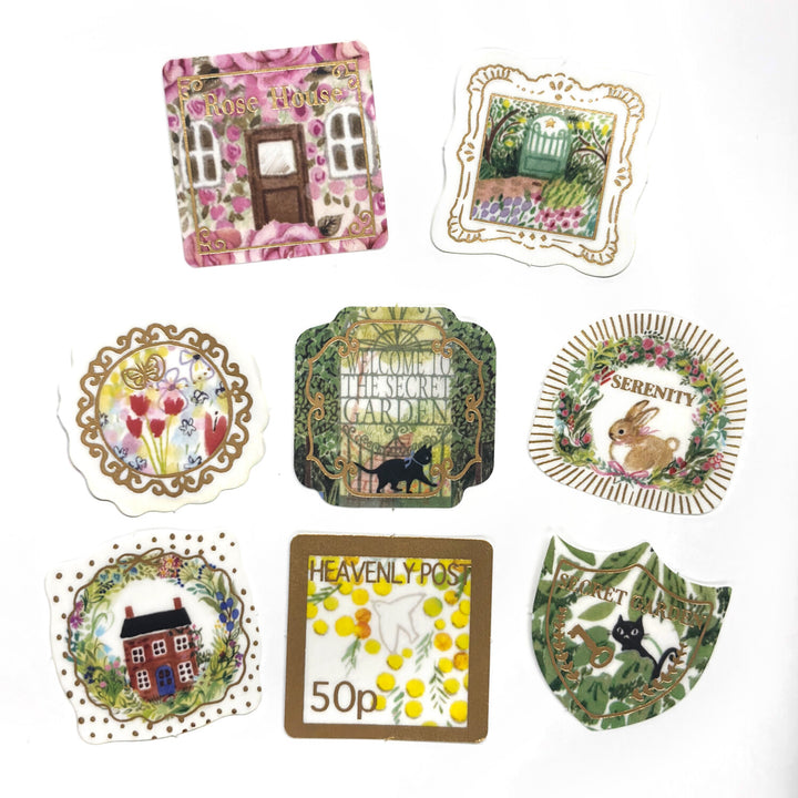 Shinzi Katoh Flake Stickers - Garden
