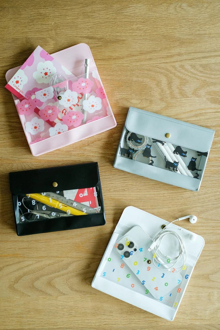 SOU.SOU x PHP Accessory Pouch - Black Cat Design