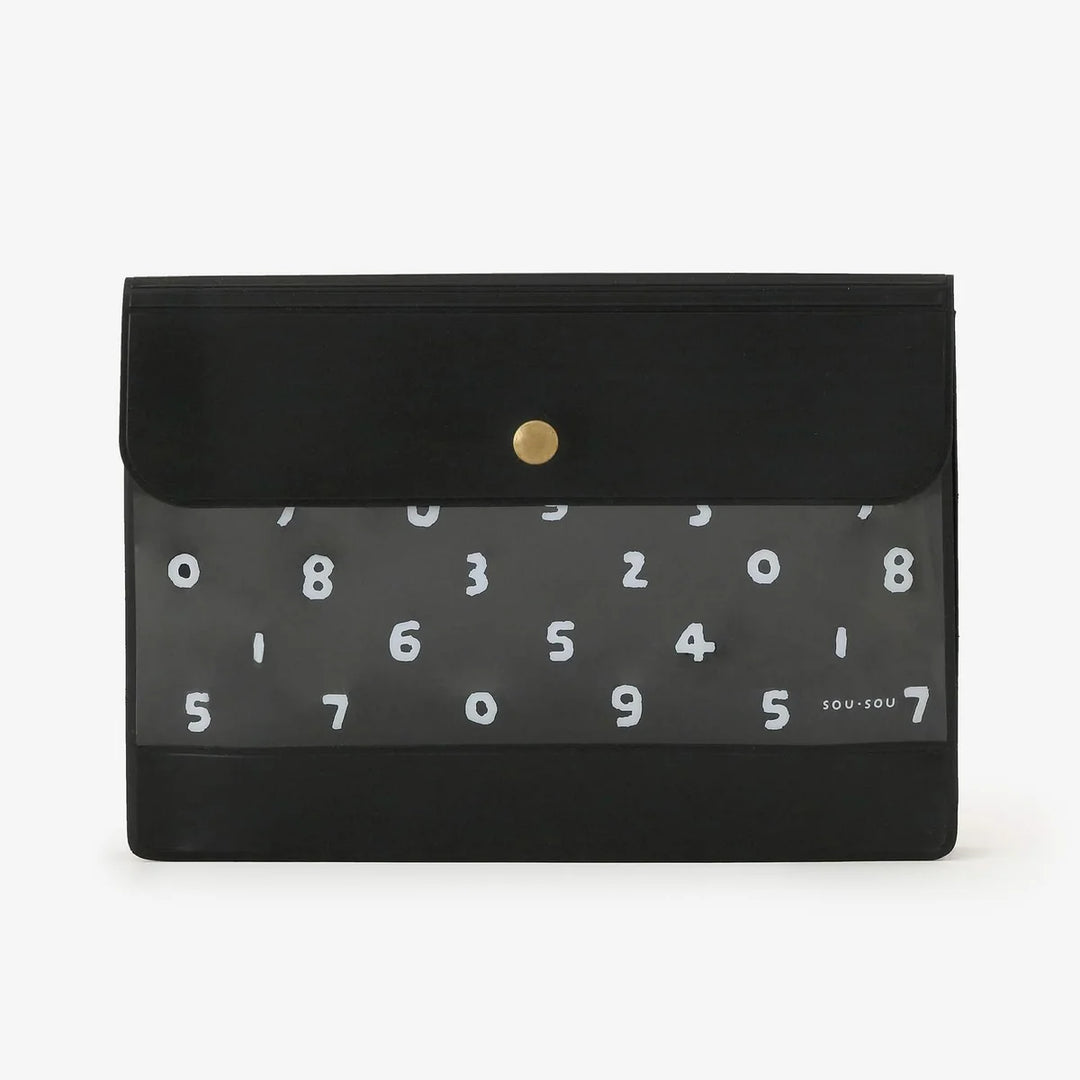 SOU.SOU x PHP Accessory Pouch - Black Numbers "So-Su-U"