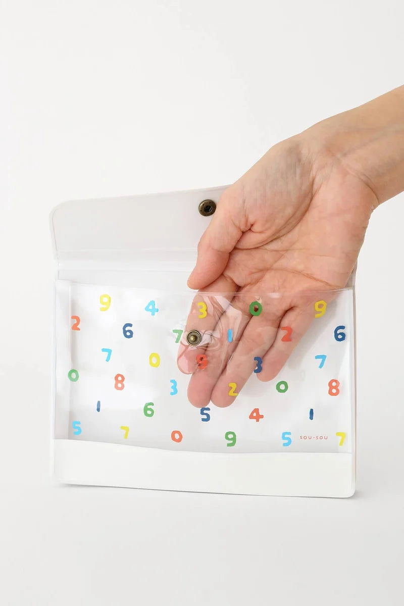 SOU.SOU x PHP Accessory Pouch - Colourful Numbers "So-Su-U"