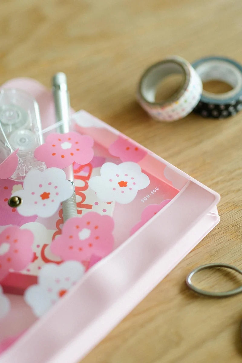 SOU.SOU x PHP Accessory Pouch - Sakura Design