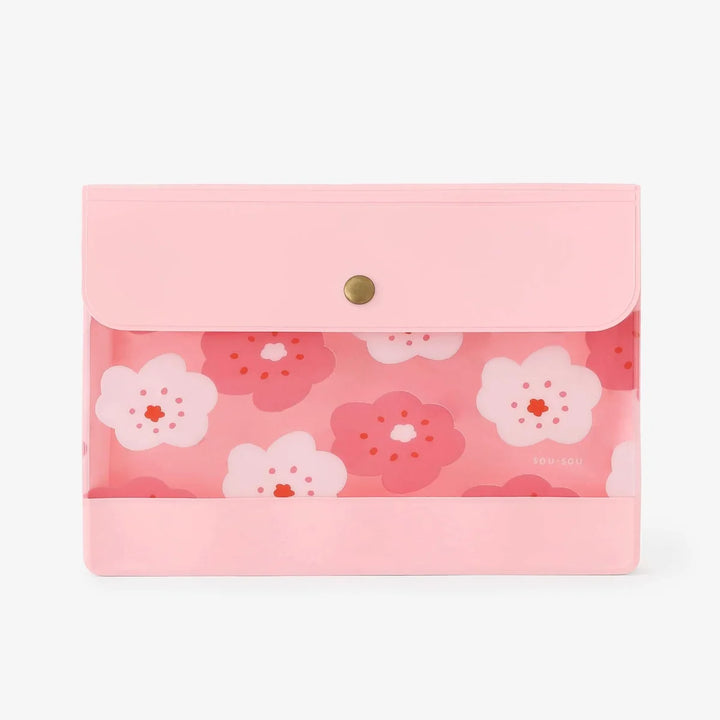 SOU.SOU x PHP Accessory Pouch - Sakura Design