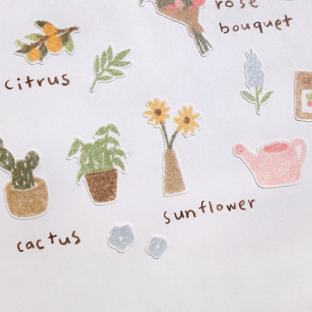 Suatelier Sticker Pack - Flower Cafe #1142