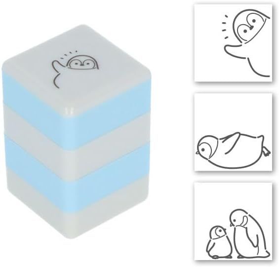 Sun-Star Peekaboo Self-Inking Stamp Set - Penguins