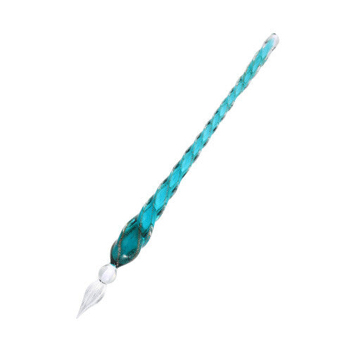 Teranishi Guitar Glass Dip Pen - Twist Green
