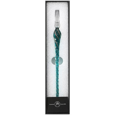 Teranishi Guitar Glass Dip Pen - Twist Green