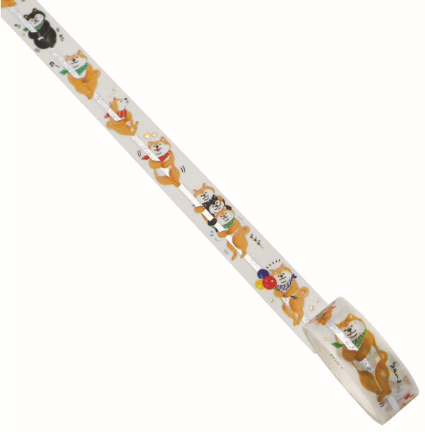 World Craft Vertical Washi Tape - Shiba Inu