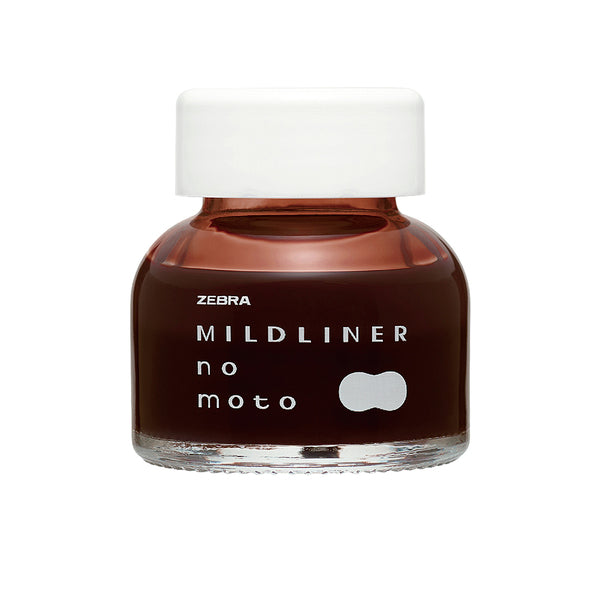 Zebra Mildliner-No-Moto Ink Bottle 10ml - Mild Brown