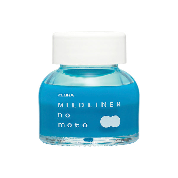 Zebra Mildliner-No-Moto Ink Bottle 10ml - Mild Blue