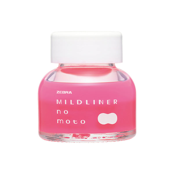 Zebra Mildliner-No-Moto Ink Bottle 10ml - Mild Baby Pink
