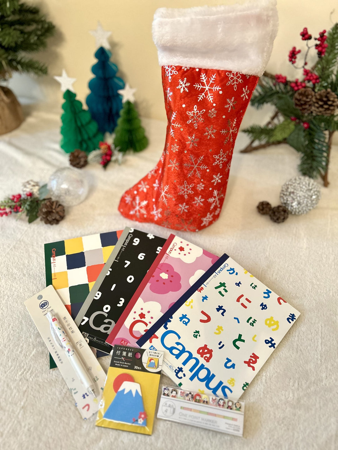 Dreaming of Tokyo Christmas Stocking - Option 1