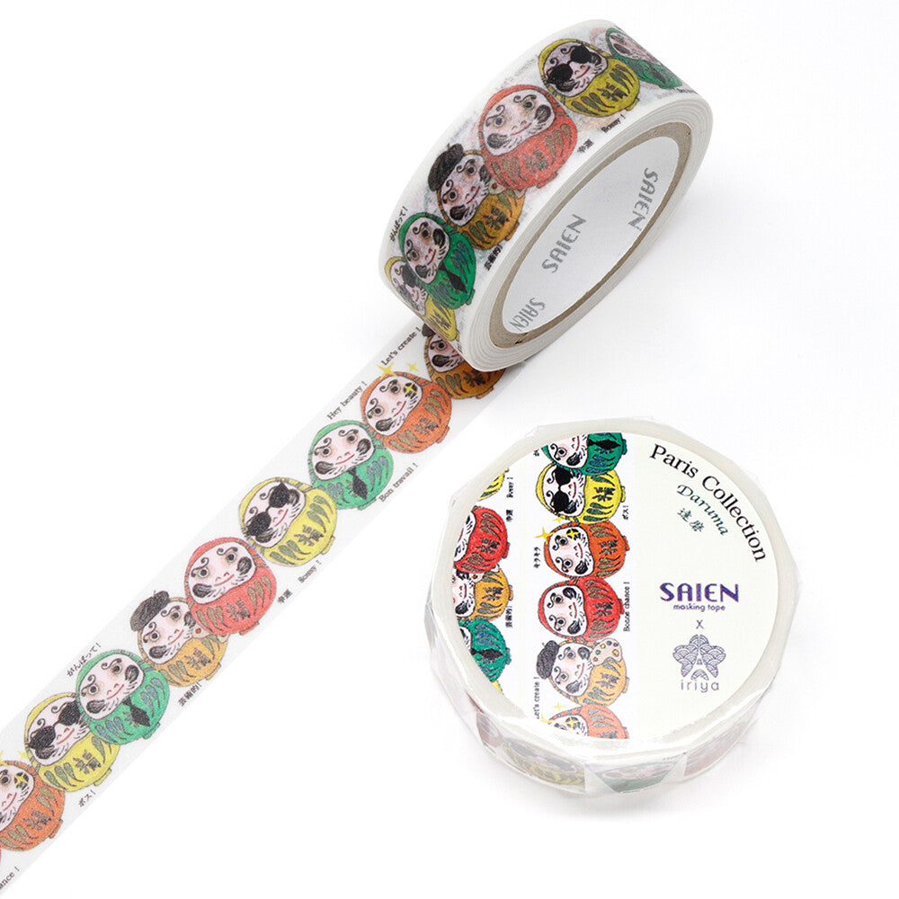 Kamiiso SAIEN Washi Tape - Daruma