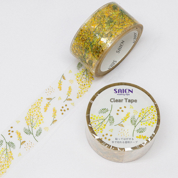 Kamiiso SAIEN Clear Masking Tape - Mimosa