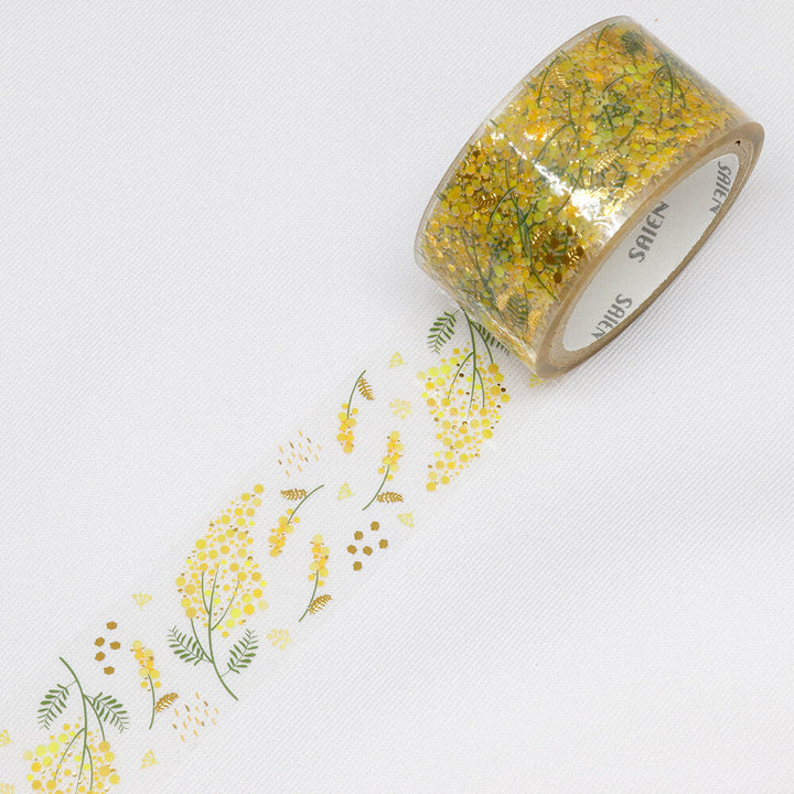 Kamiiso SAIEN Clear Masking Tape - Mimosa