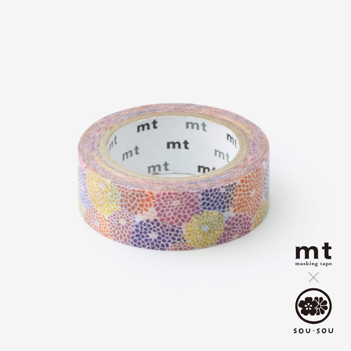 MT x SOU.SOU Kyoto Washi Tape - Kiku Zukushi (Chrysanthemum)