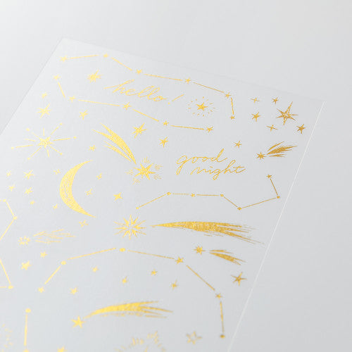 Midori Gold Foil Transfer Sticker - Stars